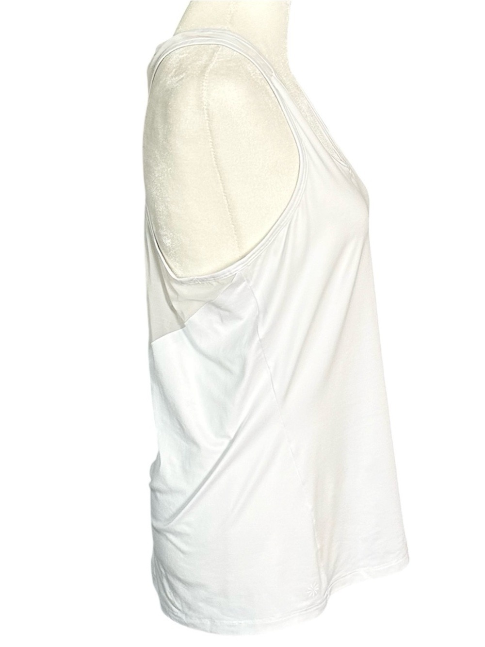 Athleta Chi Mesh Racerback Active Tank Top White Size Medium Petite - Picture 4 of 12